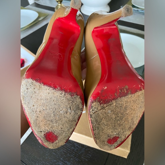 Nude Christian Louboutin Heels - Picture 3 of 5
